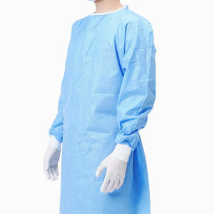 ثوب العمليات الجراحية للمستشفى ثوب الجراحة الأزرق العزلة الطبية